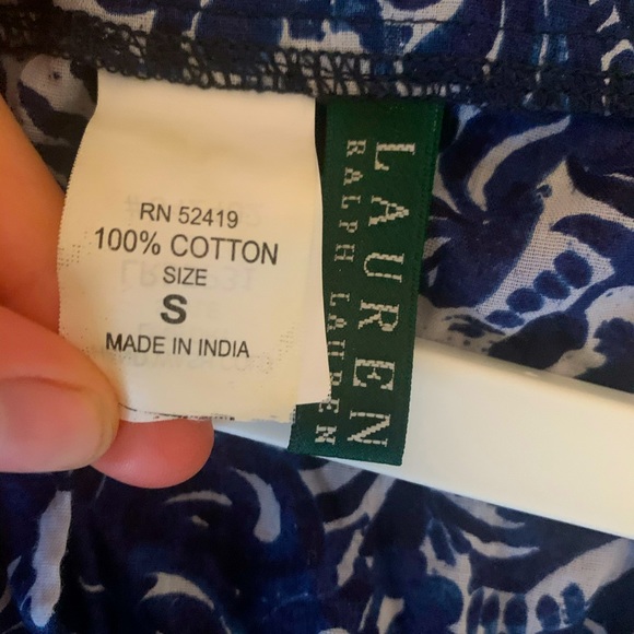 Patterned Blue— Lauren Ralph Lauren— Summer Dress - Picture 4 of 5